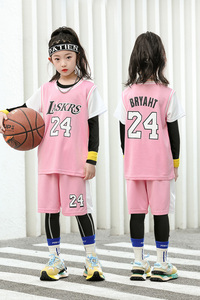安踏kids女童篮球服夏季新款儿童小学生速干24号科比球衣短袖运动