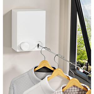 新型晾衣绳出租屋简易隐形晾衣架免打孔阳台晾衣杆卫生间凉衣神器