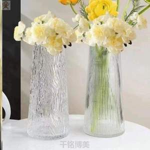 的_造型银柳花盆富贵竹专用干水养摆柳枝独特花瓶花瓶高颜值瓶银