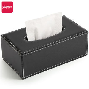 悦利（richblue）长方形抽纸盒皮革纸巾盒家用收纳盒纸抽盒办公酒