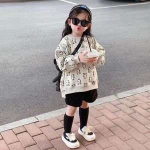 巴­拉巴­拉清货男女童韩版立体熊猫卫衣24春秋季新款儿童套装女宝