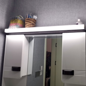奥普LED镜柜专用镜前灯卫生间厕所化妆灯北欧长条免打孔浴室镜箱