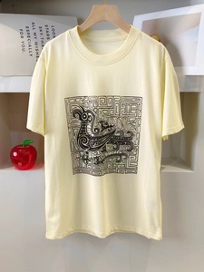 DML   上海博物馆联名女装24早春新款环保棉针织短袖T恤 HPZ-069