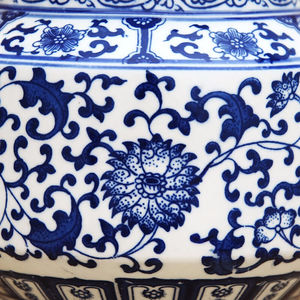 厂家傲世景德镇陶瓷器中式仿古y青花瓷茶叶罐客厅摆件家居装饰品