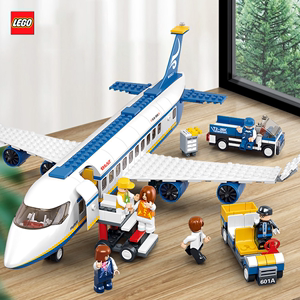 乐高大型航空飞机模型拼装积木男孩子益智力玩具客机系列六一儿童