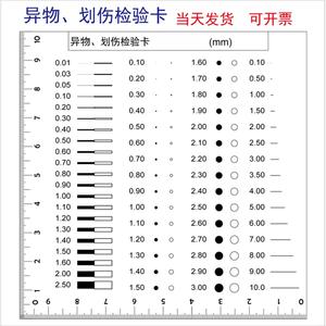 片卡标准菲林划伤卡点规对比异物污点规规黑点检验