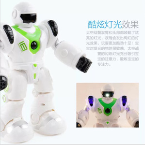 会走路智能太空战警机器人会自动发射子弹多功能儿童玩具厂家直销
