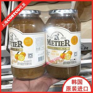 上海现货costco开市客代购韩国进口MERIER蜜蒂尔蜂蜜柚子茶1000g