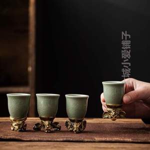 小酒壶仿古套装古风酒杯喝酒陶瓷]老式风小盏杯子中国的古代酒盅