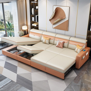 顾家家居官网小户型沙发床两用折叠多功能三人直排组合2024年新款