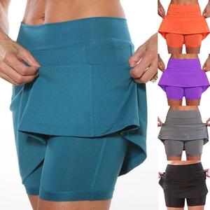 Sports Hot Workout Shorts Gym Skirt Plus Size S-5XL新款短裙
