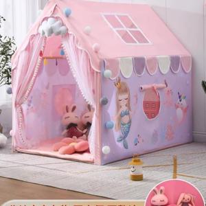 屋帐篷儿童城堡室内玩具男孩公主女孩基地游戏小房子床上秘密梦幻