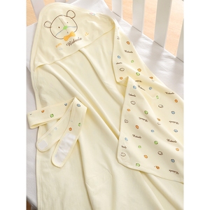 童泰᷂旗舰店官方夏季薄款包被新生儿纯棉单层包巾 初生婴儿抱被