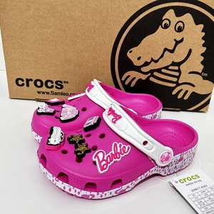 Crocs卡洛驰儿童洞洞鞋芭比电影联名限量款卡通男女童沙滩凉拖鞋