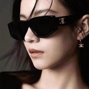 正品CELINE赛琳新款凯旋门墨镜女长方形时尚复古CL40227U太阳眼镜