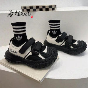 巴拉巴拉韩国儿童鞋子丑萌女童洋气大头鞋夏季男童镂空凉鞋中大童