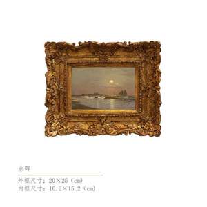 美式众壁画客厅背景墙流金岁月卧室小挂画复古轻奢风景装饰画沙发