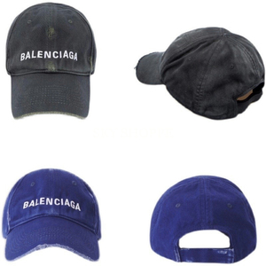 Balenciaga/巴黎世家 21秋冬 做旧灰色/蓝色 棒球帽鸭舌帽帽子