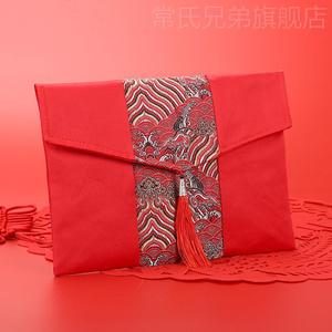 唐绣创意万元大布艺红包袋利是封锦缎特色个性结婚织锦红包