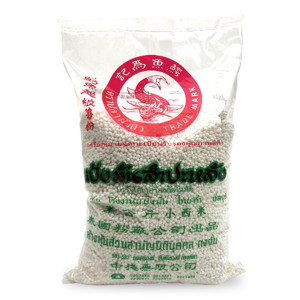 泰国原装进口鳄鱼牌小白西米500g椰浆西米露烘焙甜品食材奶茶原料