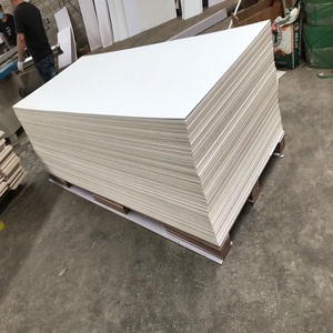 白色PVC木塑板三合板木板展位板材展览八棱柱书画展架双面贴