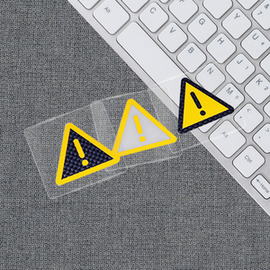 SKY创意警示三角 拖车环盖板贴纸 玻璃贴 碳纤维贴纸 反光贴