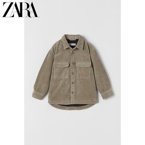 ZARA [折扣季] 童装男童 灯芯绒棉服衬衫外…