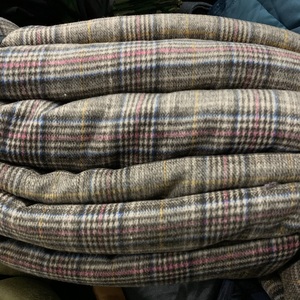 DIY秋冬新品千鸟格羊绒论块布头布料 羊毛呢格子大衣英伦格面料