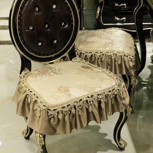 欧式椅垫餐椅套罩餐桌布艺美式皮椅子坐垫套装高档座垫长桌布桌旗