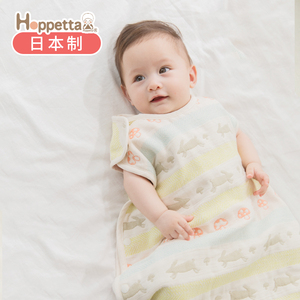 日本Hoppetta婴儿睡袋儿童春夏秋防踢被神器六层纱布宝宝睡袋背心