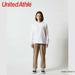 【5011-01】偏薄款 日单UnitedAthle白色长袖打底男女T恤