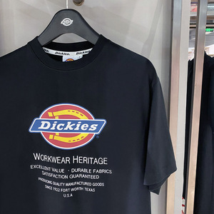 【断码清仓】Dickies印花情侣休闲短袖t恤纯棉 夏潮牌男t上衣6919