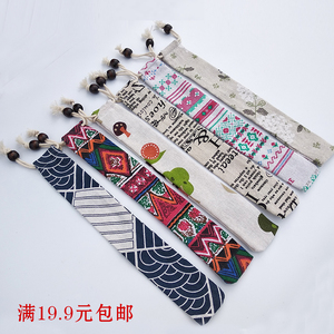 筷子勺子餐具布套包装收纳布袋日式和风学生旅行礼品束口抽绳袋子