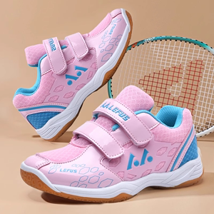 儿童羽毛球鞋女童夏季网面透气超轻专业排球网球鞋减震运动鞋男童