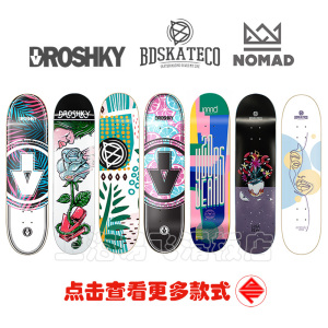 进口DROSHKY/NOMAD/BD板面组装滑板成人儿童女生初学者专业双翘板