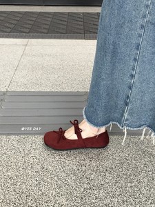 YesDay日系jk可爱圆头蝴蝶结平底玛丽珍单鞋女2024夏季新款小红鞋