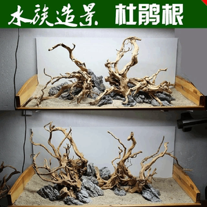 鱼缸装饰 杜鹃根套餐 石头鱼缸 鱼缸抽水泵 大型鱼缸 一叶莲