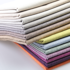 新品素色沙发布料棉麻包邮多色加厚亚麻布软包硬包面料背景桌布