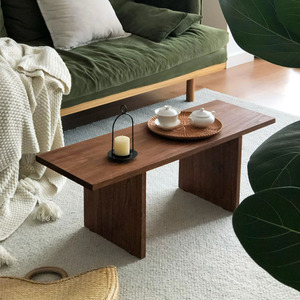 茶几客厅家用2024新款实木方桌网红极简复古风简约现代创意高级感