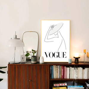 vogue装饰画杂志桌面拍照道具北欧ins风摆画直播间挂画高级感壁画