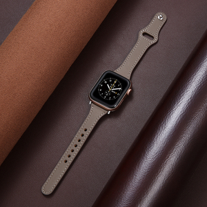 适用applewatch9苹果手表表带iwatch8/7/6se/5/s3/s4代真皮男女生款创意个性手表带40/44mm潮保护白色ultra