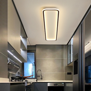 厨房灯吸顶灯具长方形现代简约led长条明装家用超亮饭厅餐厅灯