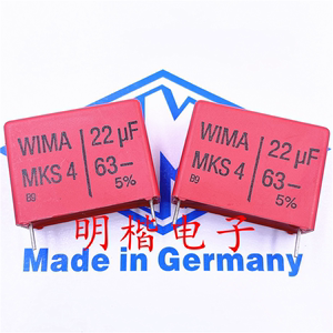 德国威马电容WIMA MKS4 63V 22UF 63V 226 脚距27.5mm 无极