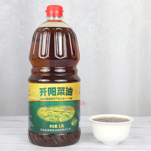 贵州贵阳开阳土特产菜籽油二级菜油物理压榨农家食用油桶装1.8L油