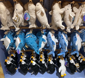 长隆旅游纪念品玩具可爱企鹅海豹鲸鲨鲨鱼毛绒笔袋儿童礼物文具盒