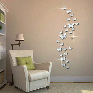 亚克力镜面立体蝴蝶墙贴客厅卧室沙发背景墙组合创意宾馆装饰墙饰