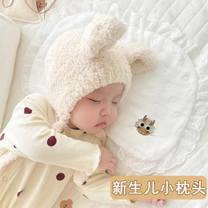 新生儿平枕防吐奶小枕巾宝宝云片枕垫婴儿0-1岁12层纱布枕头纯棉