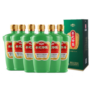 景芝特酿52度 500ml 整箱6瓶浓香型高度白酒 纯粮食酿造 正品包邮