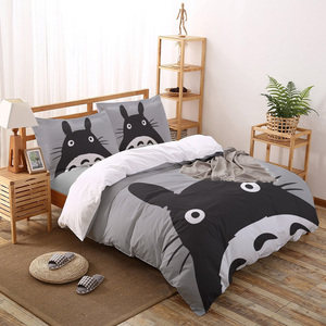 sufuhome 卡通龙猫动漫定制床品四件套床单被套舒适时尚床上用品