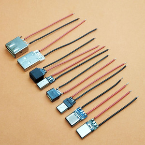 Type-c插头USB公头MICRO母头MINI5P母座带线免焊接维修充电数据线